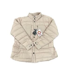 Obermeyer Men's Explorer Down Shirt Puffer Jacket Size XL Cement